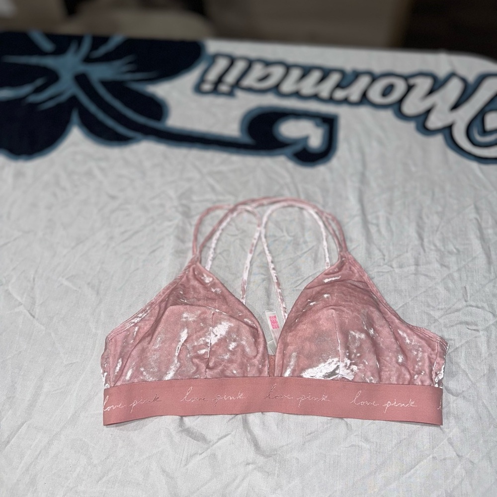 Victoria's Secret Pink Velvet Bralette